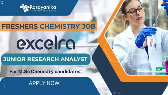 Chemistry Job at Excelra Chemistry Job at Excelra