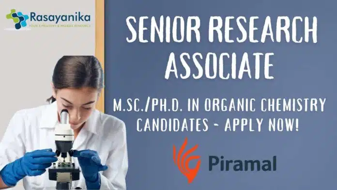 Chemistry Role at Piramal Group M.Sc.Ph.D. in Organic Chem Chemistry Role at Piramal Group M.Sc.Ph.D. in Organic Chem
