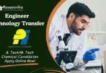 PI Industries BTech Chemical Job Opening – Apply Online Engineer Technology Transfer Job at PI Industries. B. Tech/M. Tech Chemical Candidates Apply Online Now!