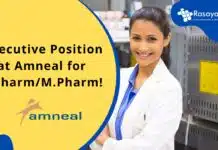 Executive Position at Amneal for B.Pharm/M.Pharm! Executive Position at Amneal