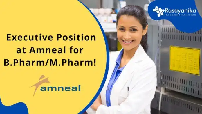 Executive Position at Amneal Executive Position at Amneal