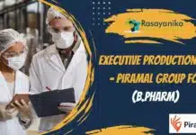 BPharma Production Executive Job Opening at Piramal, Apply Now Executive Production Job - Piramal Group