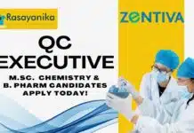 Apply for the QC Executive Role at Zentiva – Apply Online Executive - Quality Control at Zentiva Ankleshwar - Apply Now!