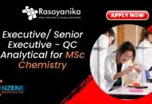 Join Enzene Biosciences: Executive QC Analytical Role Open Executive/ Senior Executive - QC Analytical
