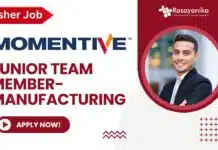 Freshers Diploma in Chemical Job at Momentive, Apply now! Fresher Manufacturing job at Momentive as a Junior Team Member, Apply now!