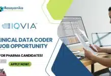 IQVIA Clinical Data Coder Job Opening for Pharma candidates – Apply Now! IQVIA Clinical Data Coder Job for Pharma candidates - Apply!