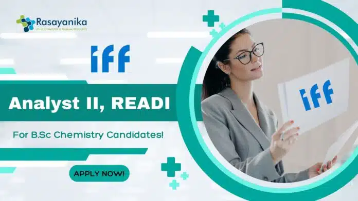 Analyst II, READI at IFF Analyst II, READI at IFF