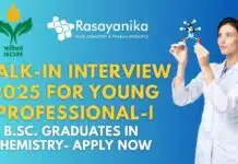 Walk-in Interview for Young Professional at ICAR-IIOR, BSc Chemistry Eligible ICAR-IIOR Hiring Young Professional-I Walk-in on 13 May