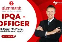IPQA – Officer at Glenmark, B. Pharm / M. Pharm candidates can apply! IPQA - Officer at Glenmark, B. Pharm M. Pharm candidates can apply!