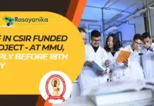 Chemistry Project JRF Job at Maharishi Markandeshwar (Deemed to be University) JRF in CSIR Funded Project