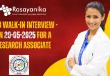 Join CIAB’s Walk-In Interview on May 20, 2025: Apply for Research Positions CIAB Walk-In Interview - on 20-05-2025 for a Research Associate