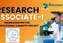 NISER Chemistry Research Associate Job Opening, Apply Now NISER Chemistry Research Associate Job Opening, Apply Now