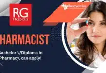 Pharmacist Position at RG Urology and Laparoscopy Hospital – Apply Now Pharmacist Position at RG Urology and Laparoscopy Hospital, Bachelor'sDiploma in Pharmacy, can apply!