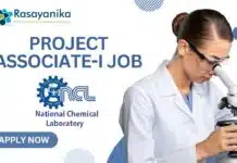 Project Associate Job at CSIR-NCL | MSc Organic Chem Apply by 8 May 2025 _Project Associate-I Job at CSIR-NCL MSc in Organic Chemistry Candidates Apply by 8 May 2025