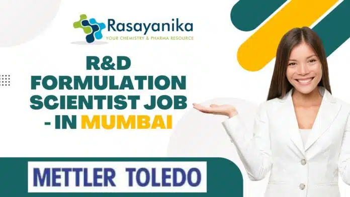 R&D Formulation Scientist Job R&D Formulation Scientist Job