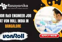 Senior R&D Engineer with Von Roll India, Apply Now! Senior R&D Engineer Job - at Von Roll