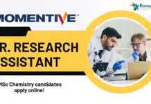 Research Assistant at Momentive, MSc Chemistry Apply Online Sr. Research Assistant at Momentive, MSc Chemistry candidates apply online!
