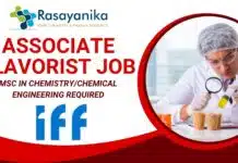Join IFF as Associate Flavorist (Sweet) in Gurugram – MSc in Chemistry/Chemical Engineering Required Associate Flavorist Job at IFF Gurugram – Apply Now!