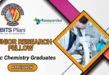 BITS Pilani Junior Research Fellow Job – MSc Chemistry Graduates Apply Now! BITS Pilani Junior Research Fellow Job – MSc Chemistry Graduates Apply Now!