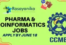 CSIR-CCMB Hiring in Pharmaceutical Sciences – Apply Now for High-Paying Research Positions! CSIR-CCMB Pharma & Bioinformatics Jobs Apply by June 18
