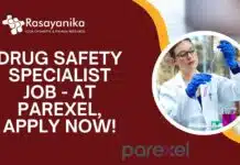 Now Hiring: Drug Safety Specialist at Parexel | Pharma Apply Online Drug Safety Specialist Job - at Parexel