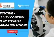 Executive – Quality Control Job at Piramal Pharma Solutions Executive - Quality Control Job at Piramal Pharma Solutions