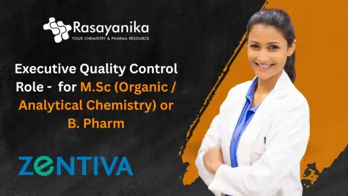 Executive Quality Control Role (1) Executive Quality Control Role - at Zentiva, Apply Now!
