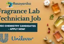 Fragrance Lab Technician at Unilever, Mumbai – BSc Chemistry Grads Apply! Fragrance Lab Technician Job at Unilever Mumbai – Apply Now!