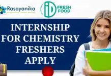 Internship at iD Fresh Food – BSc/MSc in Chemistry Freshers Apply Internship at iD Fresh Food - BSc/MSc Chemistry Freshers Apply