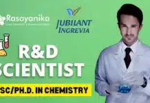 Jubilant Ingrevia Hiring Research Scientist – M.Sc/Ph.D. in Chemistry | Apply Now! Jubilant Ingrevia Hiring R&D Scientist – Apply Now!