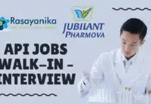 Jubilant Pharmova Walk-In Drive Bengaluru – API Manufacturing Jobs | 22 June 2025 Jubilant Pharmova API Jobs Walk-In – Bengaluru, 22 June
