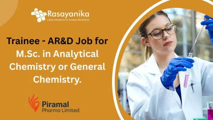 Trainee - AR&D Job Trainee - AR&D Job