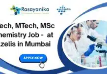 BTech MTech MSc Chemistry Job – at Azelis in Mumbai, Apply Now! BTech, MTech, MSc Chemistry Job