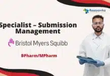 BPharm/MPharm Specialist Job – at Bristol Myers Squibb, Apply Now! BPharm/MPharm Specialist Job - at Bristol Myers Squibb