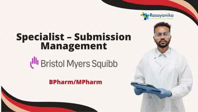 Bristol Myers Squibb job FI BPharm/MPharm Specialist Job - at Bristol Myers Squibb