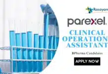 Latest BPharma Jobs at Parexel l Apply Now for Clinical Operations Assistant Latest BPharma Jobs at Parexel l Apply Now for Clinical Operations Assistant