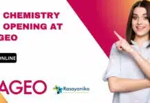 BSc Chemistry Job Opening at DIAGEO – Apply Online BSc Chemistry Jobs Vacancy at DIAGEO