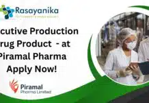 Executive – Production (Drug Product) at Piramal Pharma Ltd, Apply Now! Executive Production Drug Product