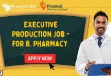 BPharma Executive Production Job at Piramal, Apply Now! Executive Production Job (2)