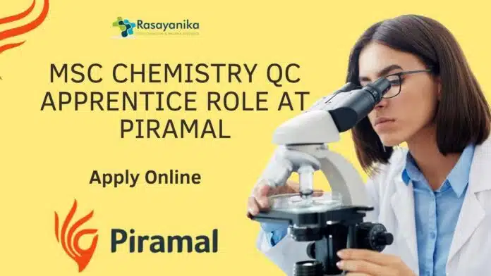 MSc Chemistry Job Openings in QC MSc Chemistry Job Openings in QC