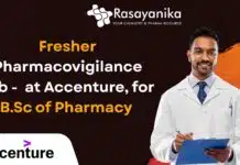 Freshers: Join Accenture as a Pharmacovigilance Associate, Apply Now! Fresher Pharmacovigilance Job