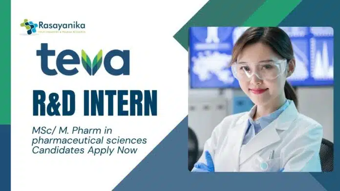 Freshers Pharma Internship at Teva Pharmaceuticals Apply Now for R&D Job Role Freshers Pharma Internship at Teva Pharmaceuticals| Apply Now for R&D Job Role