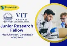 JRF Job at VIT | MSc Chemistry Candidates Apply Now for Nanobiotech Research JRF Job at VIT | MSc Chemistry Candidates Apply Now for Nanobiotech Research