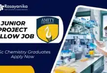 JRF Vacancy at Amity University Noida | MSc Chemistry Graduates Apply Now JRF Vacancy at Amity University Noida | MSc Chemistry Graduates Apply Now