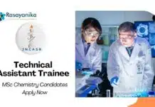 Latest Chemistry Jobs at JNCASR l Apply Now for Technical Assistant Trainee Latest Chemistry Jobs at JNCASR | Apply Now for Technical Assistant Trainee