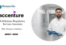 Latest M Pharma Job at Accenture, Apply Now for LifeScience Regulatory Svs Associate Role Latest M Pharma Job at Accenture, Apply Now for LifeScience Regulatory Svs Associate Role
