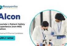 Latest M Pharma Jobs at Alcon| Apply for the Associate I, Patient Safety & Experience Position Latest M Pharma Jobs at Alcon| Apply for the Associate I, Patient Safety & Experience (non-MD) Position