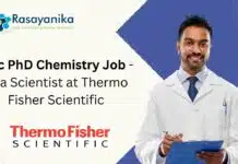 MSc PhD Chemistry Job – as a Scientist at Thermo Fisher Scientific, Apply Now! MSc PhD Chemistry Job