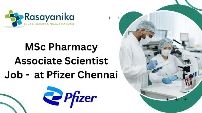 MSc Pharmacy Associate Scientist MSc Pharmacy Associate Scientist