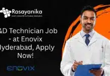 Freshers R&D Technician Job at Enovix Hyderabad, Apply Now! R&D Technician Job - at Enovix